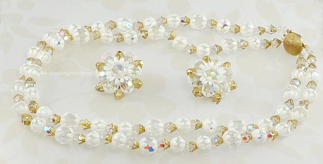 Vintage Crystal Demi Parure