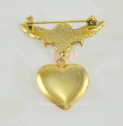 Unsigned Heart Locket Pin