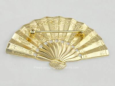 Signed Napier Hand Fan Pin