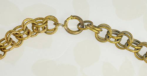 Simple Spring Ring and Gilt Chain