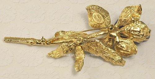 Hattie Carnegie Brooch Reverse View