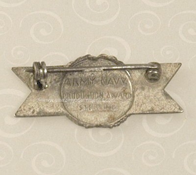 Sterling E Award Pin