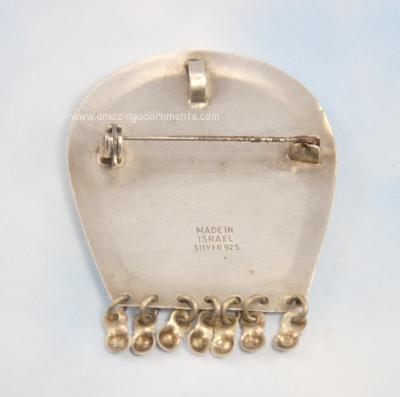 Vintage Sterling Pin Made in Israel