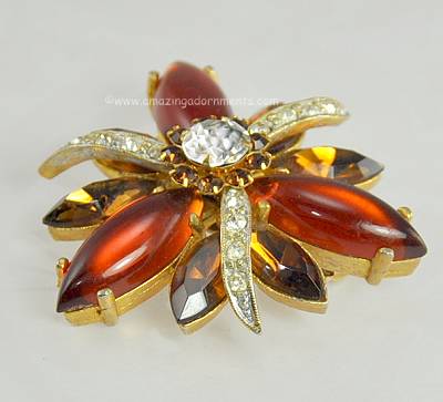 Vintage Rhinestone Brooch