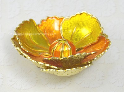 Germany Enamel Flower Brooch