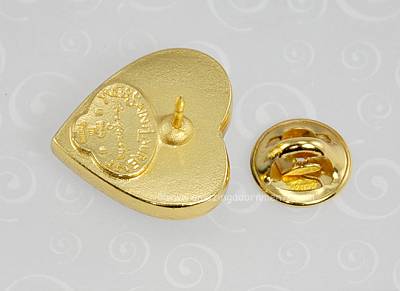 YSL Heart Lapel Pin