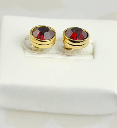 Swarovski Red Crystal Earrings
