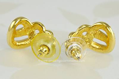Swarovski Enamel and Rhinestone Earrings