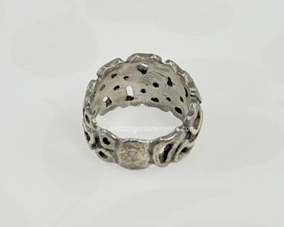 Modernist Ring Signed ORB