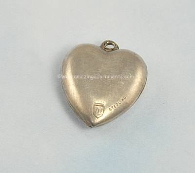 Walter Lampl Sterling Puffy Heart Charm 