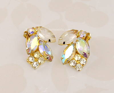 DeLizza and Elster Rhinestone Earrings 