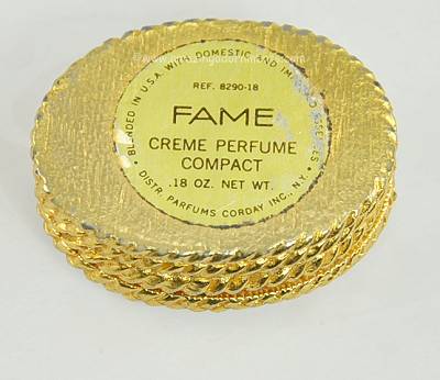 Vintage Corday Fame Perfume Compact