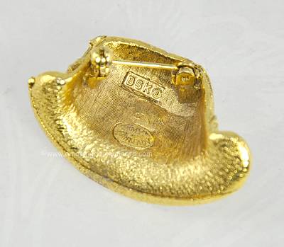 Vintage Signed BSK My Fair Lady Higgins Hat Pin