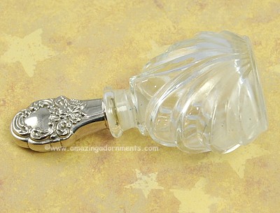 Fluted Glass Perfume Bottle