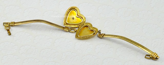 1940s Sweetheart Locket Bracelet