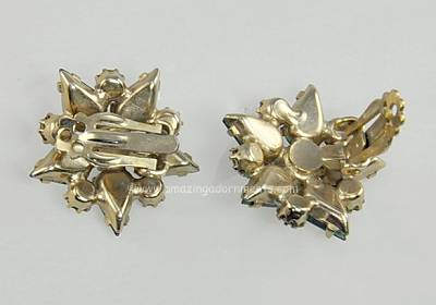 Vintage Designer Quality Rhinestone Earrings