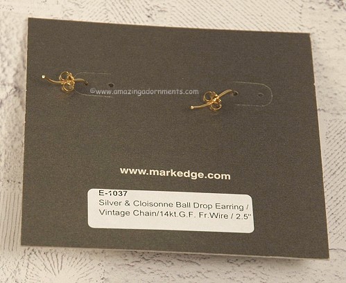 Mark Edge Ecovintage Earrings 