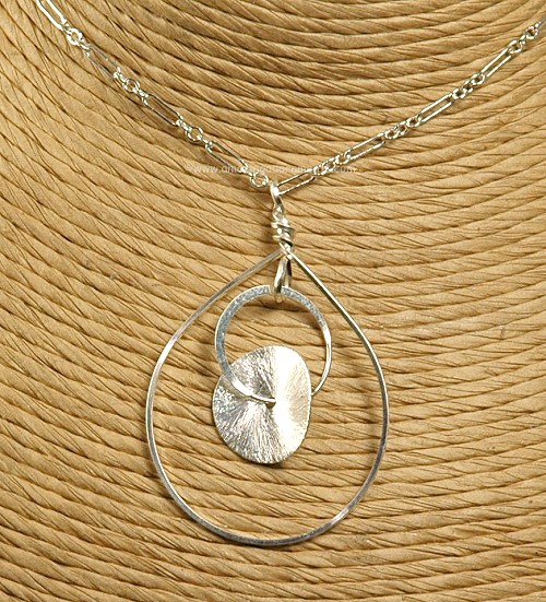 Mark Edge Sterling Silver Necklace