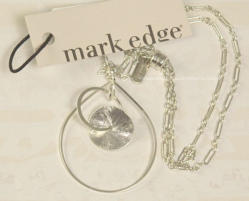 Mark Edge Sterling Necklace
