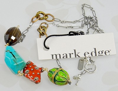 Mark Edge Ecovintage Sterling and Gemstone Necklace