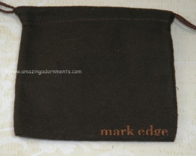 Mark Edge Pouch Ships with Earrings