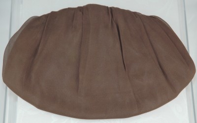 Vintage 1950s Marilyn Monroe Style Brown Crepe Evening Clutch Signed GARAY