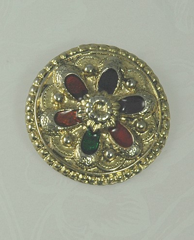 Nifty Victorian Revival? Golden Shield Brooch