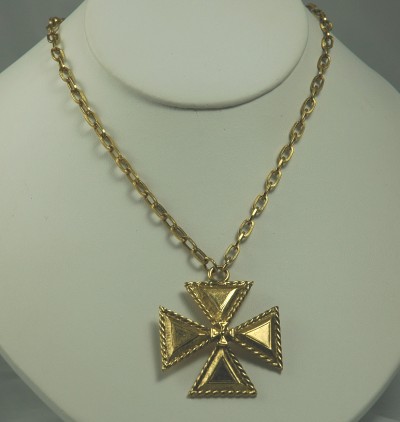 Beautiful Maltese Cross Pendant Necklace from ACCESSOCRAFT N.Y.C.