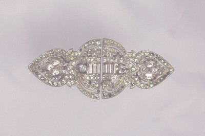 Outstanding Art Deco CORO DUETTE with Diamente Rhinestones and Baguettes