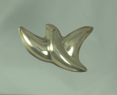 Mexican Sterling Silver Dove Pin/Pendant
