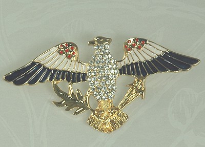 Gorgeous EISENBERG ICE Eagle Brooch