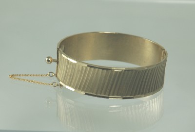 Gold Tone Cuff Bangle Bracelet from BERGERE