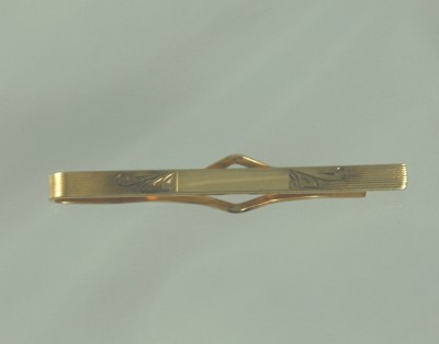 ANSON Gold Filled Engraved Tie Clip