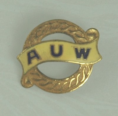 BASTIAN BROTHERS Auto Workers Commemorative  Pin