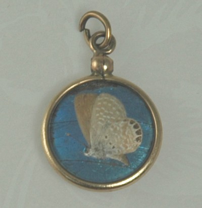circa 1920s Double-sided Butterfly Wing Pendant
