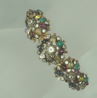 Victorian 10Kt. Gold Gem Encrusted Bracelet