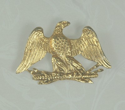 Vintage Patriotic Eagle Brooch Signed ACCESSOCRAFT NYC