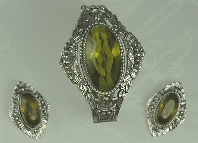 Extravagant Vintage Demi- Parure from WHITING &  DAVIS