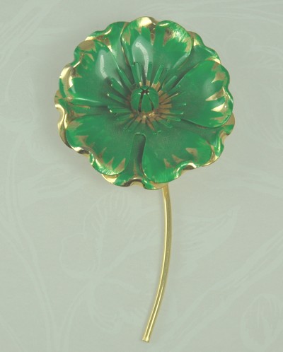 Painted Petal Long Stem Floral Pin