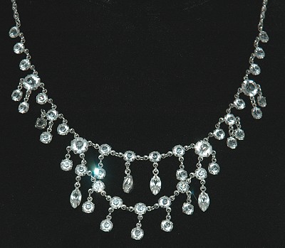 Glittering and Gorgeous Drippy Crystal Necklace