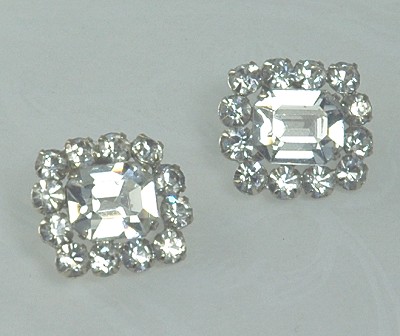 So Glam and Versatile Vintage Clear Rhinestone Dress Clips