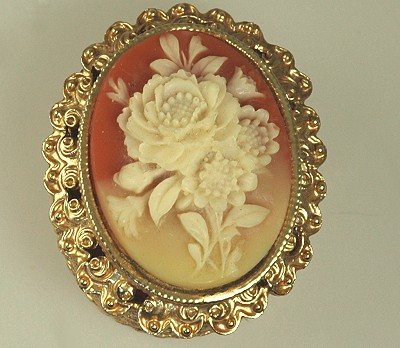 FLORENZA Cameo Topped Trinket Box