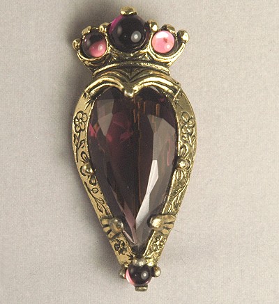 Gorgeous Signed MIRACLE Luckenbooth Brooch