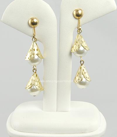 Super Elegant Vintage Faux Pearl Drop Dangle Earrings