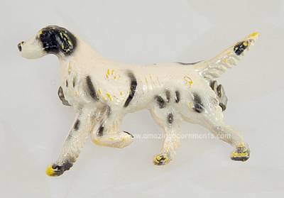 Venerable Vintage Celluloid Retriever Dog Figural Pin