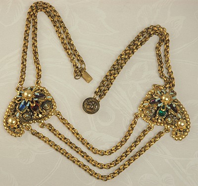 Extravagant 1940s THIEF of BAGDAD Necklace Signed KORDA