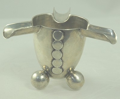 Inspired Sterling Silver Ball Footed Ashtray Signed WILLIAM SPRATLING- First Design Period