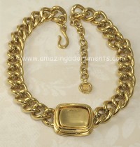 Classic Heavy and Chunky Necklace Signed GIVENCHY