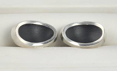 Vintage Danish Modernist Sterling Silver Cufflinks Signed THOR SELZER