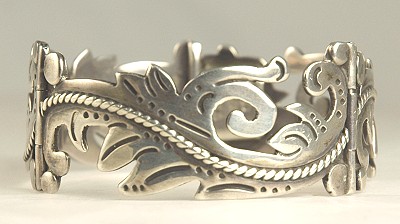 Vintage Mexican Silver Bracelet Signed MARICELA - Isidro Garcia Pina